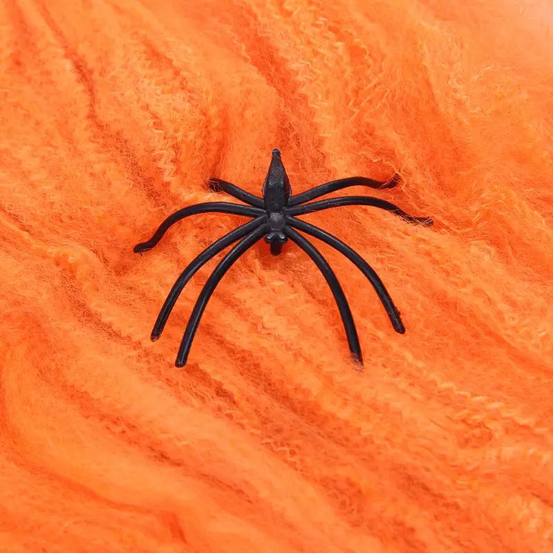 

Halloween Simulation Scary Party Scene Props White Stretchy Cobweb Spider Web Horror Halloween Decoration For Bar Haunted House