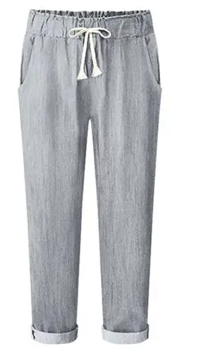 Harem Jeans Pants Womens High Waist Loose Straight Nine Pants Womens Comfortable Pants Large Size 6XL OL Pants DC875