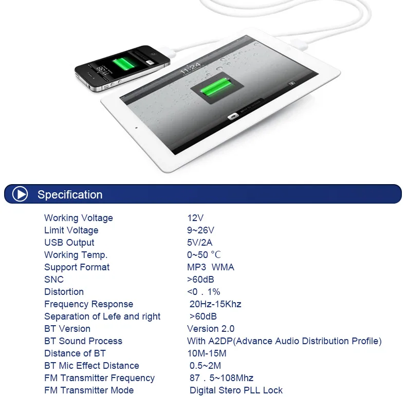 FM передатчики Bluetooth автомобильный комплект громкой связи Aux Mp3 плеер модулятор со Светодиодный дисплей Портативный двойной USB зарядное устройство для iPhone