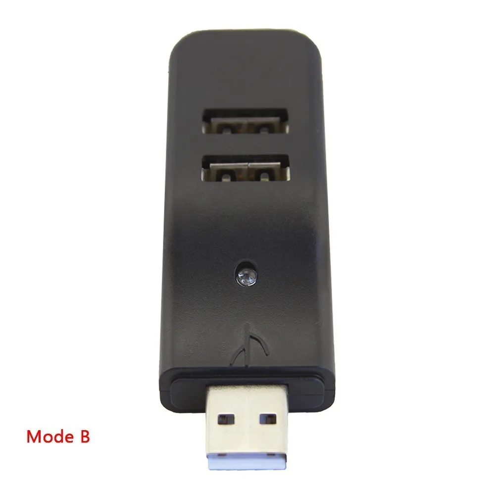 Model B USB 2.0 Hub Мини 3 4 порта USB 3,0 концентратор 2,0 кардридер многопортовый usb-адаптер высокоскоростной портативный концентратор Компьютерные аксессуары для ПК ноутбук Настольный - Цвет: Model B USB 2.0 Hub