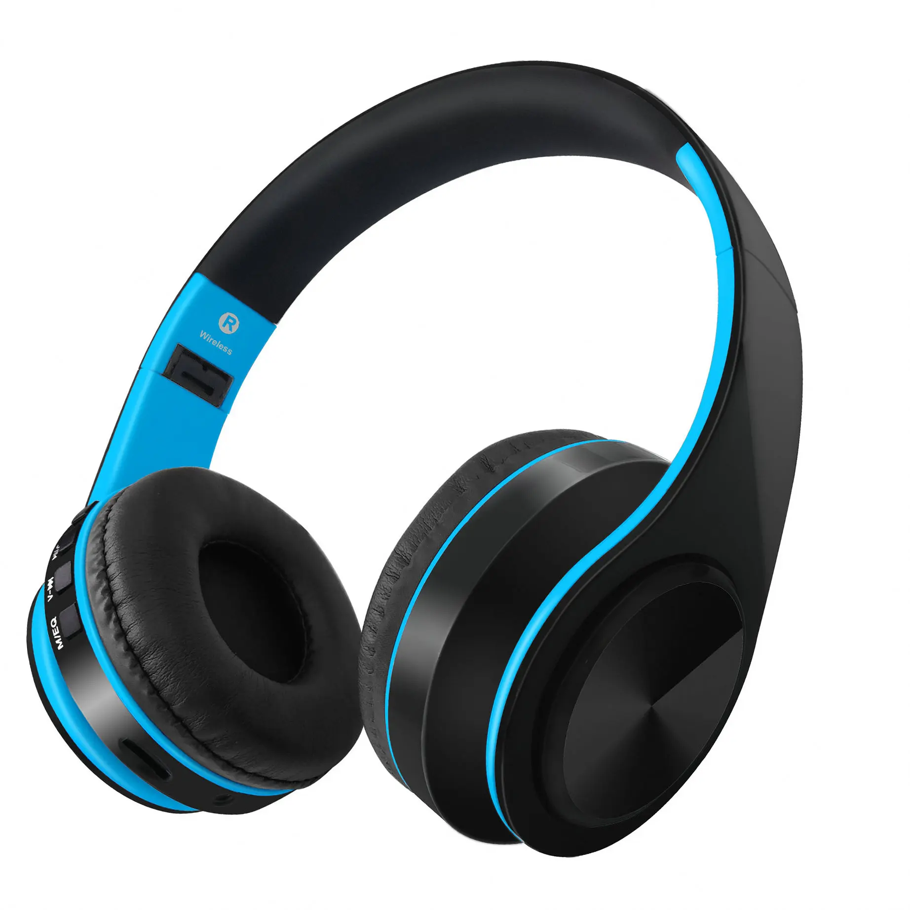 Bluetooth Наушники Накладные наушники, HD стерео Беспроводной гарнитура с памятью-белки, складной проводной/Беспроводной наушники для ТВ