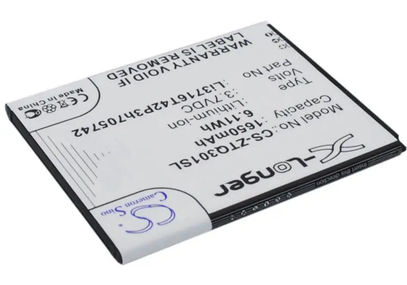 Cameron sino 1650 мА/ч, батарея для A+ Мир CG503 Li3716T42P3h705742 для zte Q301C Q301T Q30C Li3716T42P3h705742
