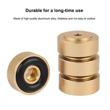 4 шт. 20*8 мм алюминиевый сплав Усилитель Ноги амортизатор усилитель динамик вертушка колодки ноги резина черный серебряный золотой