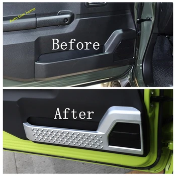 

LAPETUS Auto Accessories Inner Door Panel Decoration Frame Cover Trim For Suzuki Jimny 2019 2020 Red / Carbon Fiber Look / Matte