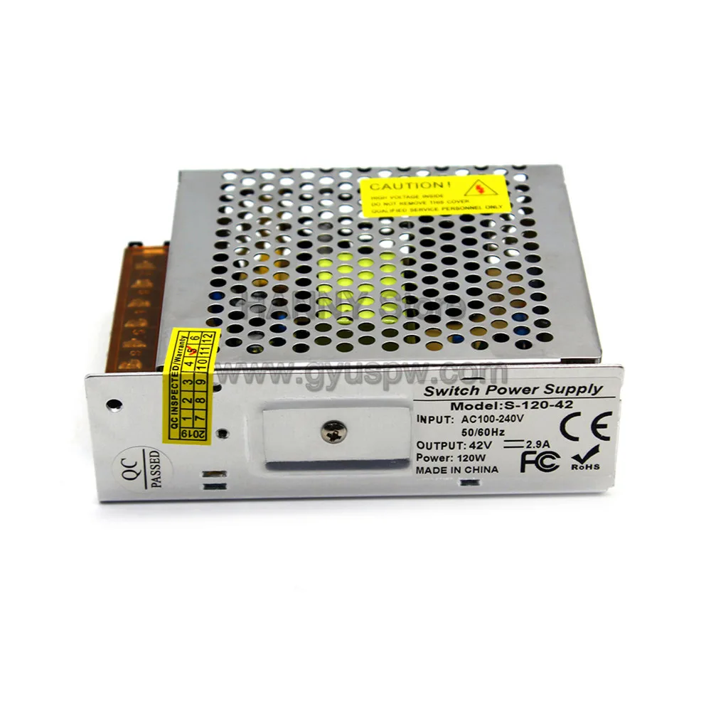 Переменная 42В Питание переключение DC42V 120W Мощность s источник импульсивный источник питания для светодиодный освещения ЧПУ-станок для рекламной продукции шаговый двигатель