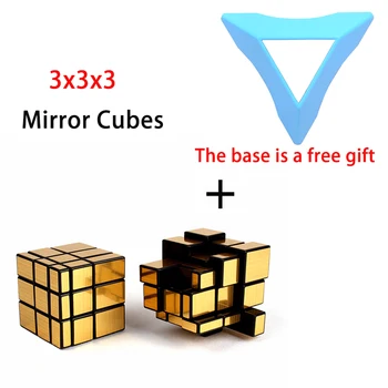 

3x3x3 Magic Mirror Cubes Cast Coated Puzzle Cube Professional Speed Magic Cube Neo Cubo Magico Education Toys For Children