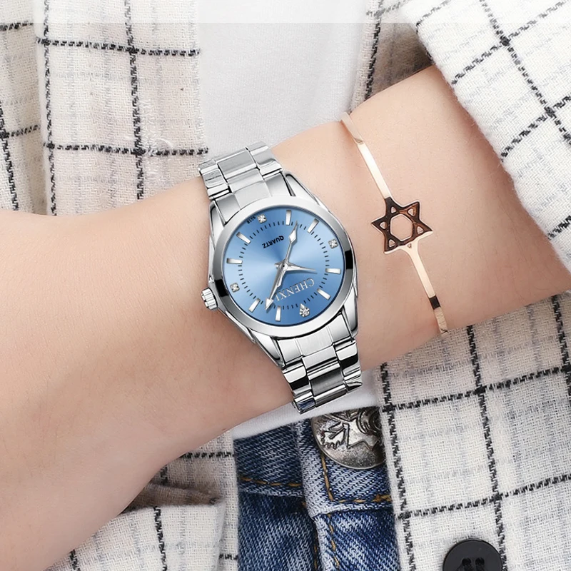 6 kolorów marka CHENXI zegarek luksusowy damski Casual zegarki wodoodporny zegarek kobiety moda sukienka zegarek na rękę ze strasów CX021B