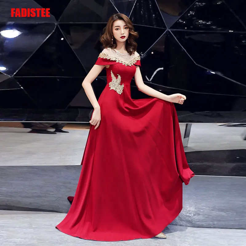 Новое поступление, элегантные вечерние платье, вечернее платье Vestido de Festa, роскошное Бордовое платье для особых случаев в африканском стиле, кружевное платье для выпускного вечера - Цвет: Burgundy