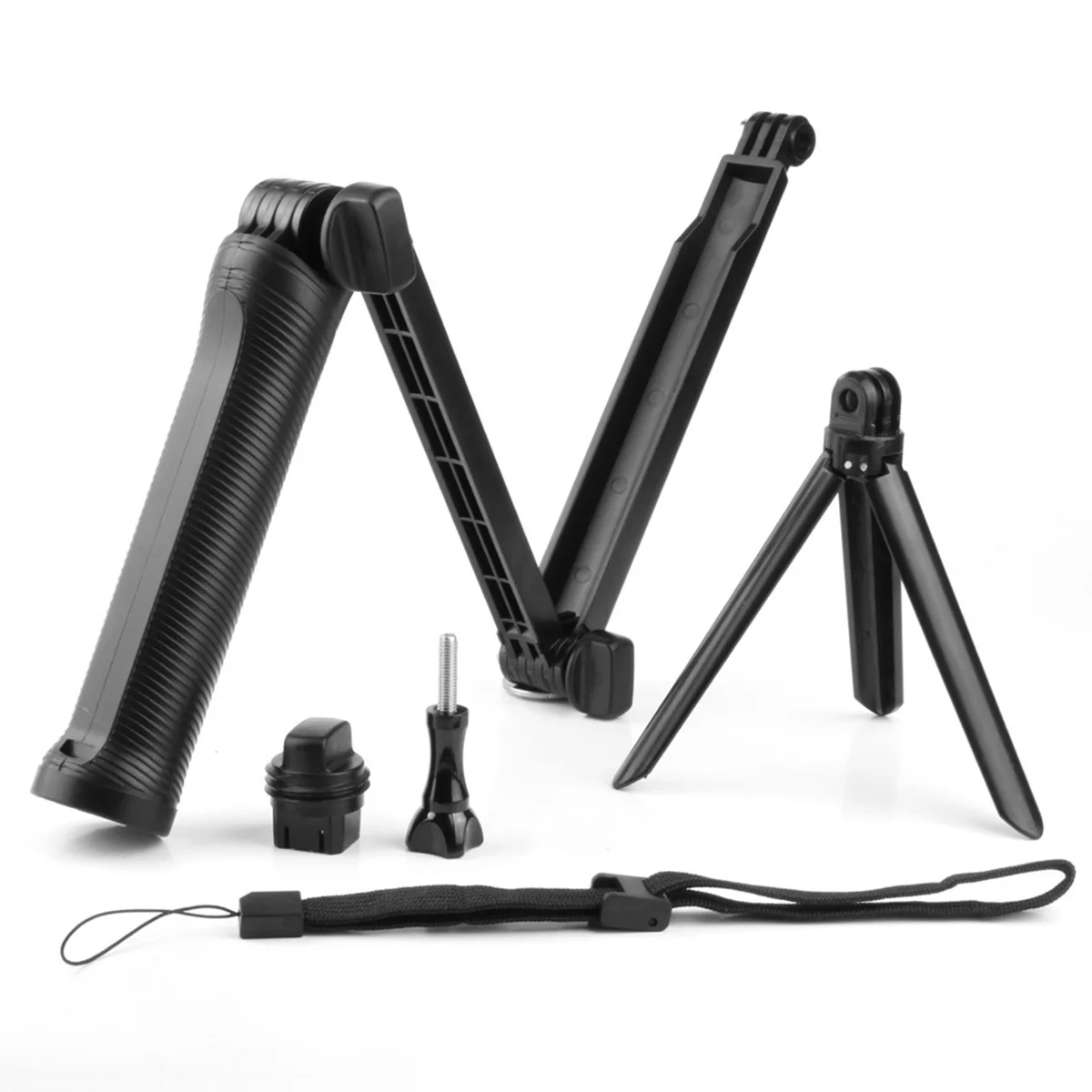 JRGK GoPro 3-Way Monopod ArmMount Регулируемая Подставка Кронштейн ручной захват 3 Way штативы для Hero 4/3+ 3 SJ4000 SJ5000 аксессуары
