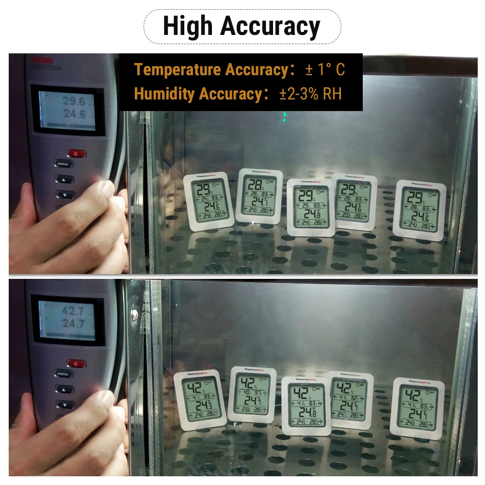 Цифровой гигрометр и термометр Thermopro TP50|thermometer hygrometer station|indoor weather stationindoor temperature |