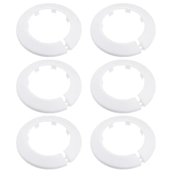 

uxcell 63-64mm Pipe Cover Decoration PP Radiator Escutcheon Water Pipe Cover White 6pcs