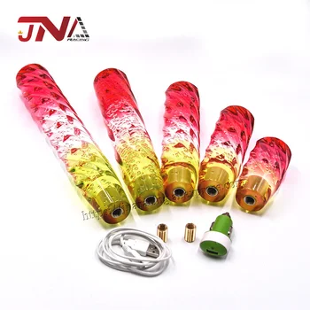 

10/15/20 cm Crystal Shift Knob Crystal Bubble Pink Transparent Yellow JDM Gear Shifter