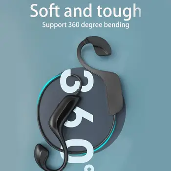 

Bluetooth 5.0 180mAh Wireless Headphones Bone Conduction with Microphone Handsfree Earphone Headset Outdoor Sport Headsets J0N5