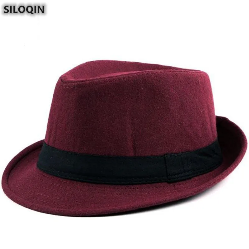 SILOQIN Новая мода Fedoras для мужчин и женщин элегантный благородный тренд дамы бренды Sombreros Панама джазовая, шляпа осень зима вечерние унисекс