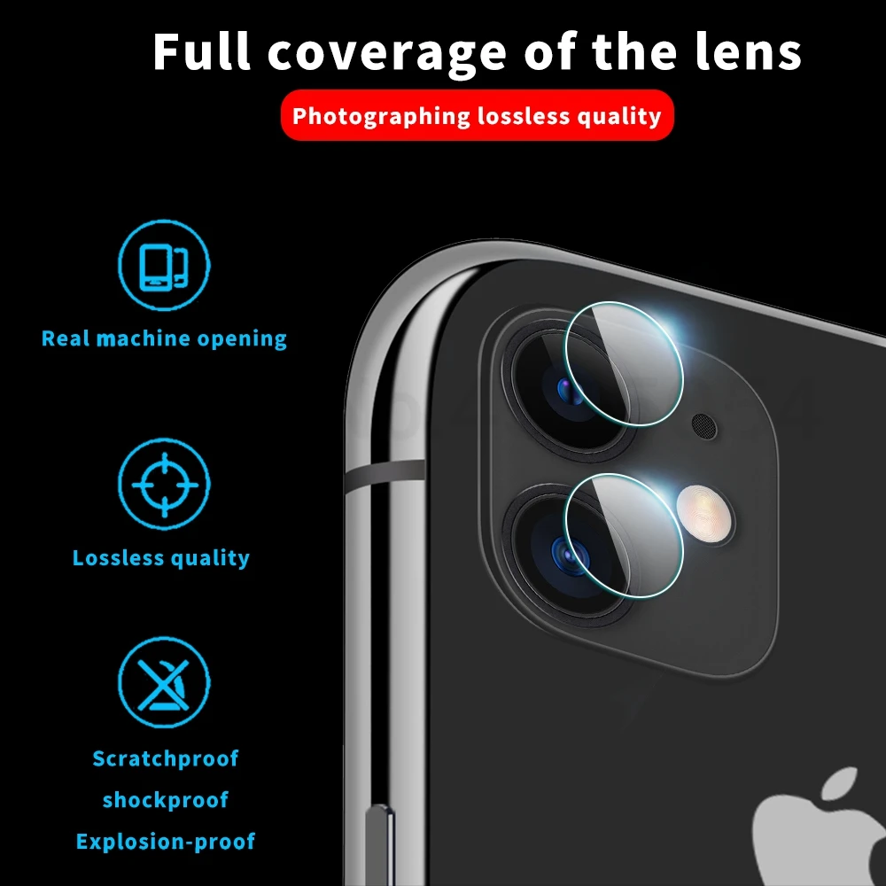 

9D Phone Back Camera Lens For iphone 11 2019 5.8 6.1 inch XS Max XR X 7 8 Plus Camera Screen Protective Film For iphone 11 Pro