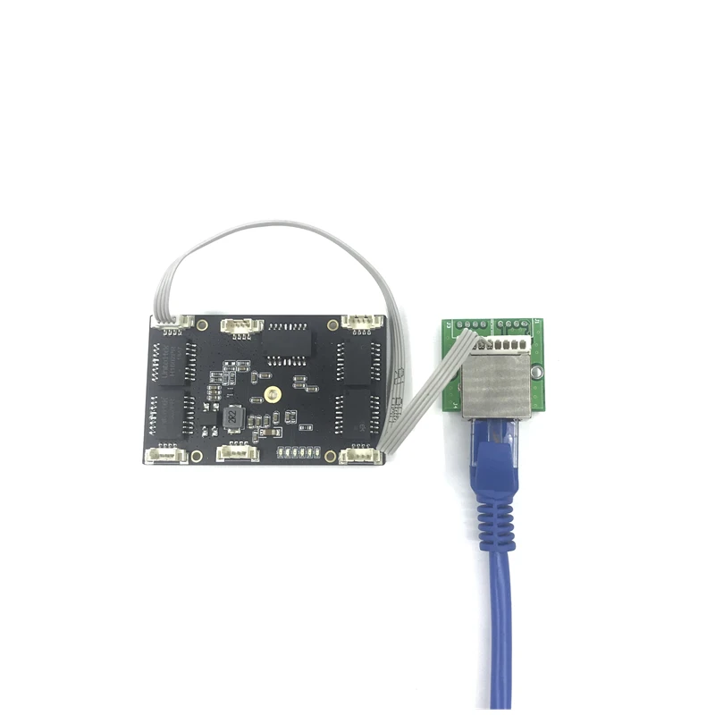 Неуправляемый 5 портов 10/100 м промышленный Ethernet коммутатор модуль PCBA плата OEM Авто-зондирование порты материнская плата Ethernet - Цвет: 1-Transfer module