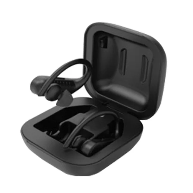 TWS without LED Caletop TWS CVC8.0 Беспроводные спортивные наушники с шумоподавлением IPX5 водонепроницаемые Bluetooth наушники с ушным крюком для бега - Цвет: TWS without LED