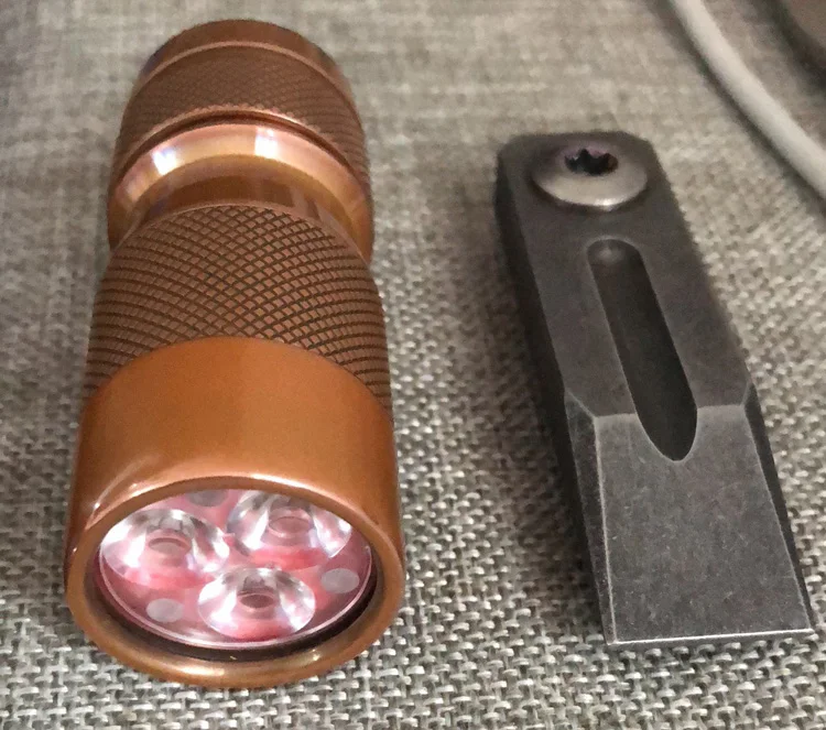 Flashlights Torches Lumintop FW3A Brass Titanium 18350 Short Tube