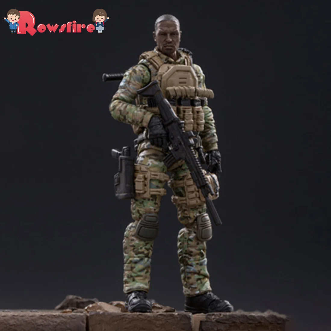 

10.5cm 1/18 Removable Soldier Model Ranger Squad Team Model with High Degree of Reduction