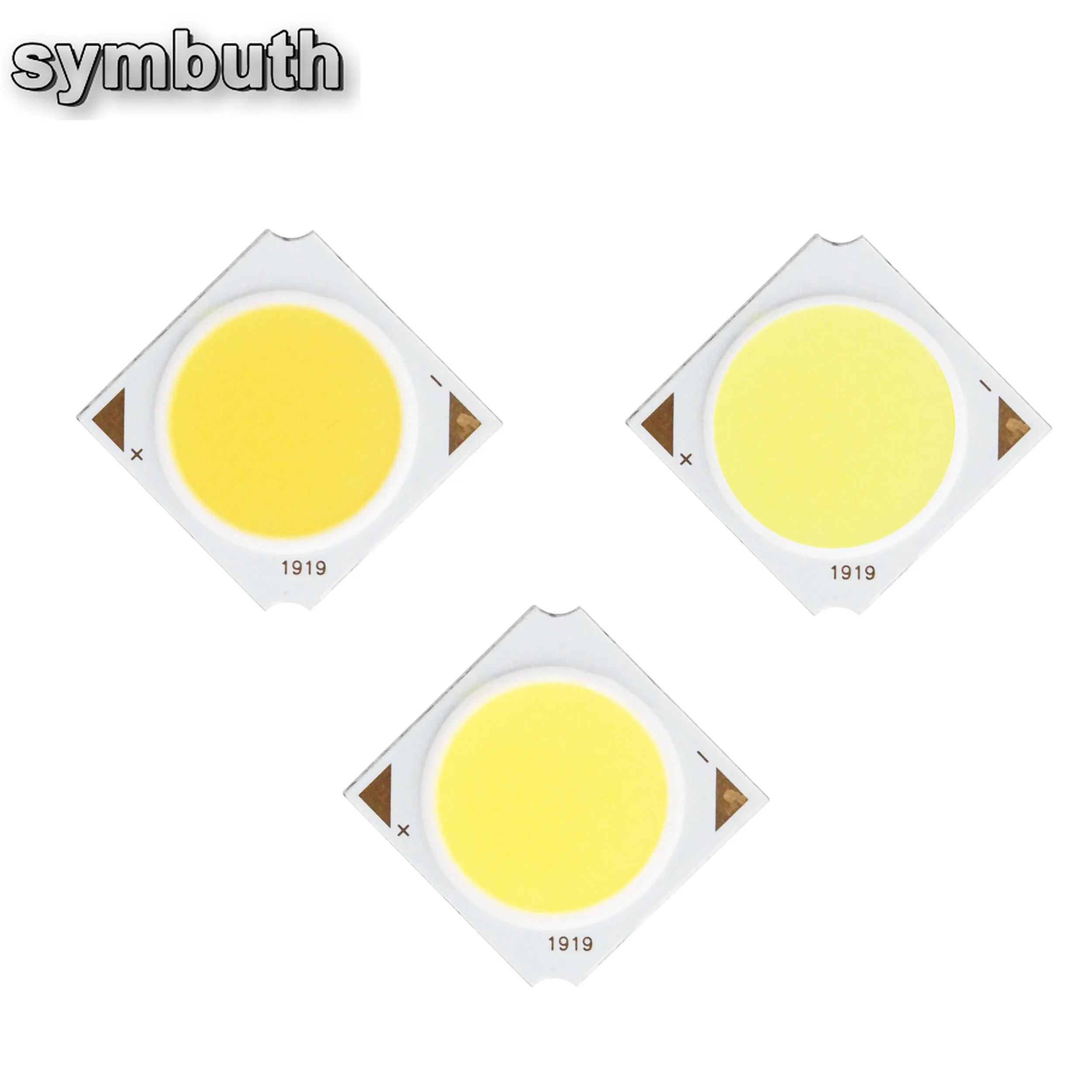 5pcs 10W Led Cob Light Source 19x19mm 17mm Lighting Diameter Cold Warm Natural White for Down Track Diy Lamp Bulb