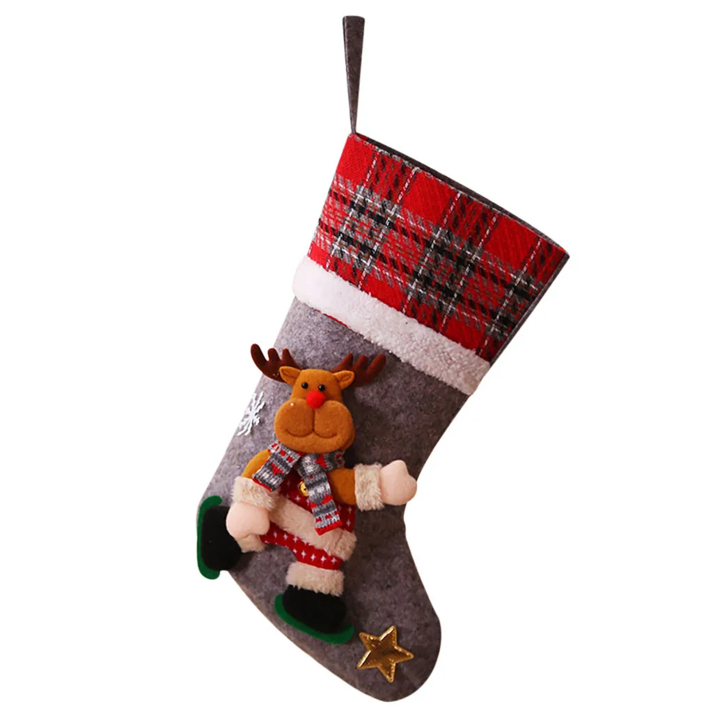 Feitong/милые носки с рисунками из мультфильмов, орнамент с рождественской елкой, украшения для праздника, Рождества, Санта-Клауса, подарочные носки, зимняя шерсть# y45
