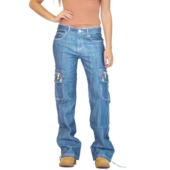 

WENYUJH 2020 New Womens Fashion Jeans Button Slim Show Thin Casual Pants Jean Female Flared Trousers Wide Denim Skinny Pants