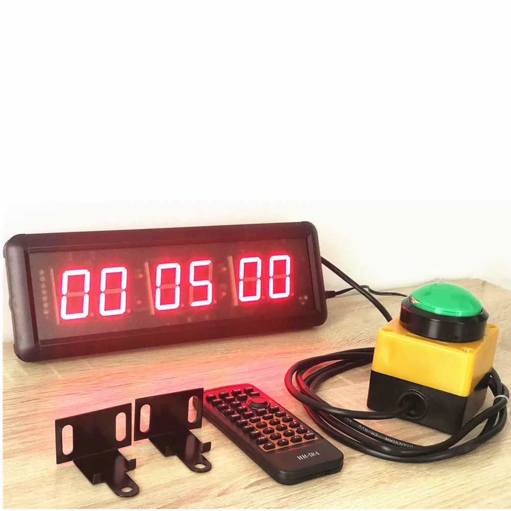 BTBSIGN LED Digital Countdown Wall Clock Fitness Timer Stopwatch for