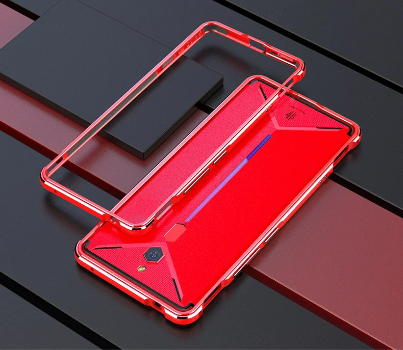 Роскошный Металлический Чехол-бампер для Nubia Red Magic 3, чехол, защита из алюминиевого сплава, защитный чехол-рамка для Nubia Red Magic 3, чехол - Цвет: red