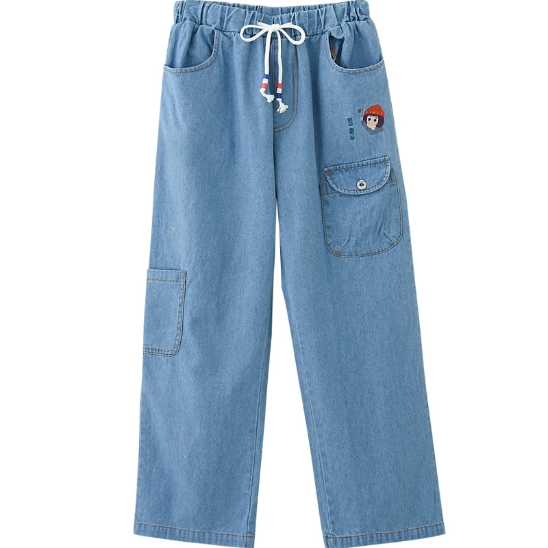 elastic waist jean capris