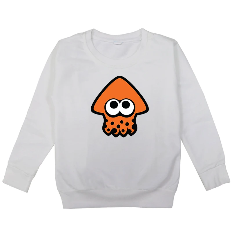 10 Толстовки с капюшоном с принтом игры «Splatoon»; модная повседневная хлопковая Спортивная одежда для малышей; топы; Kawaii; уличная одежда; пуловер - Цвет: 10