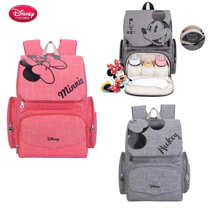 Сумка для подгузников для мам disney, сумка для кормящих подгузников для мам, сумка для ухода за ребенком, рюкзак для путешествий, дизайнерские сумки с Микки и Минни