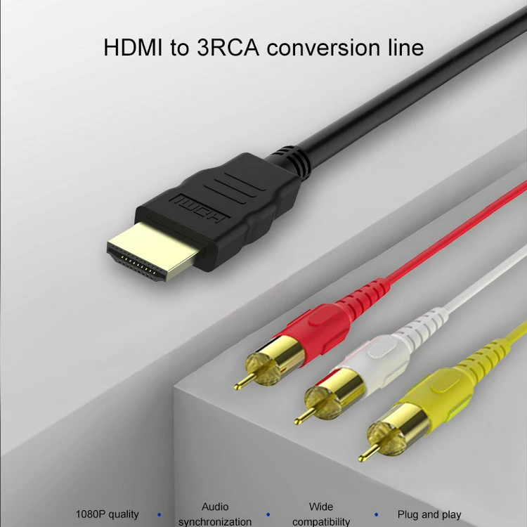 HDMI-3 RCA кабель 5 футов 1080P Аудио-Видео Кабель USB 2,0 разъем видеозахвата ТВ-тюнер для ПК и ноутбуков HD Android