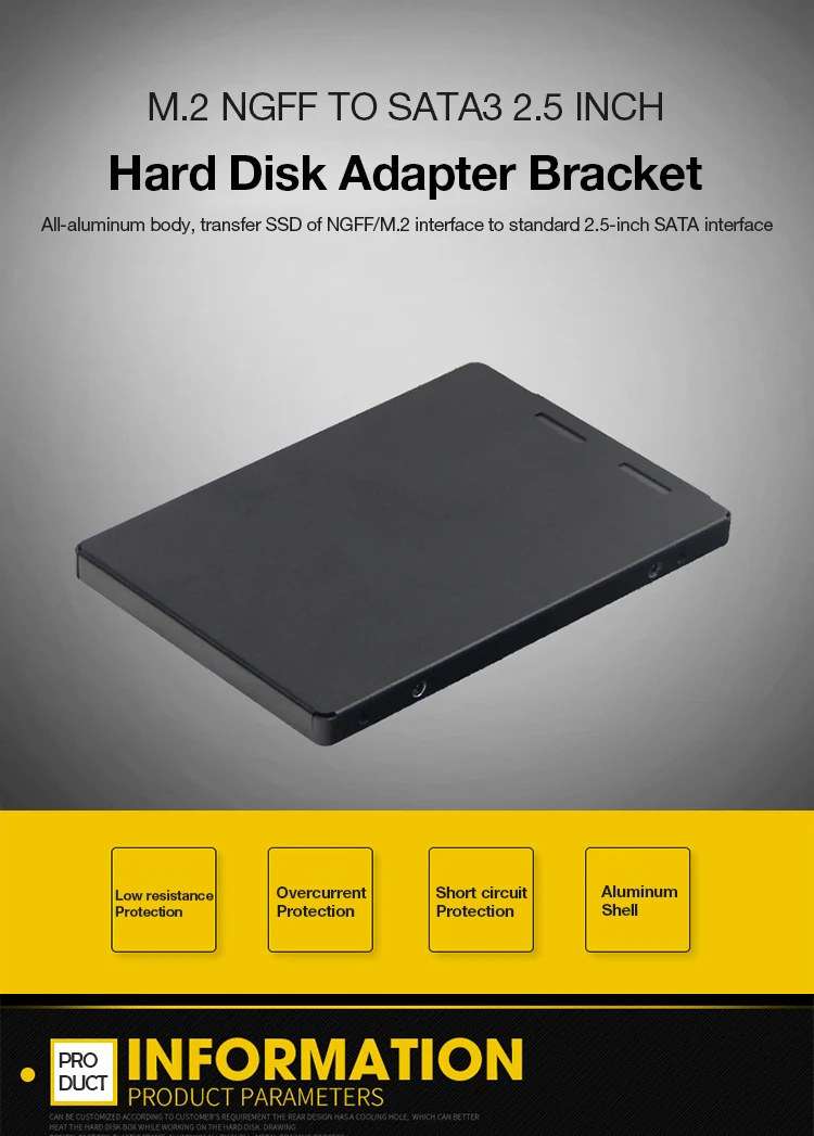 UTHAI G22 M.2 NGFF для SATA3 2,5 дюймов SSD адаптер коробка M2 твердотельный накопитель чехол M2 для SSD коробка алюминиевый сплав