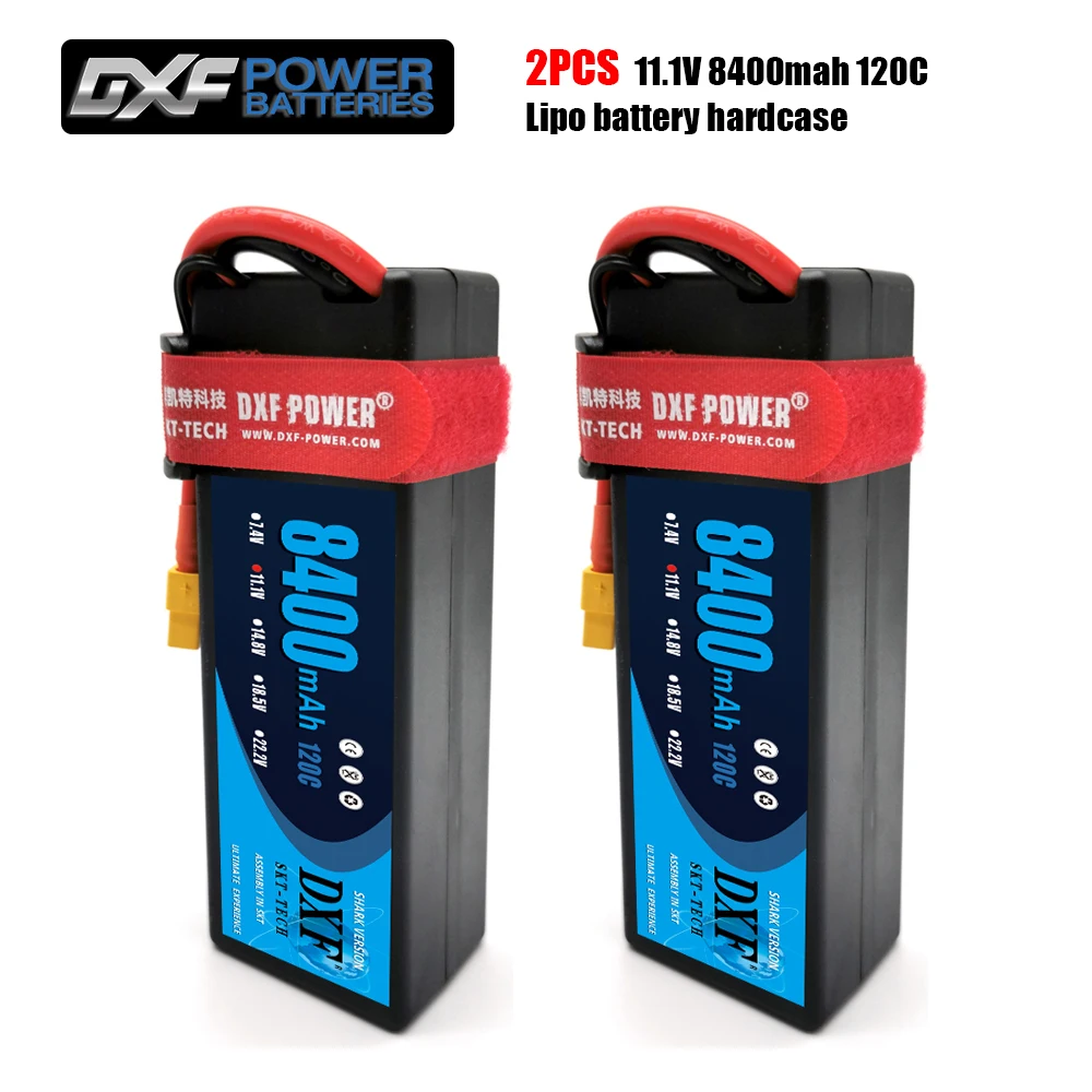 Жесткий чехол DXF 3S 11 1 V 8400mah 120C MAX 240C Lipo Battery 1/10 1/8 Scale для TRXXX Slash 4x4 RC Car Чехол | Игрушки