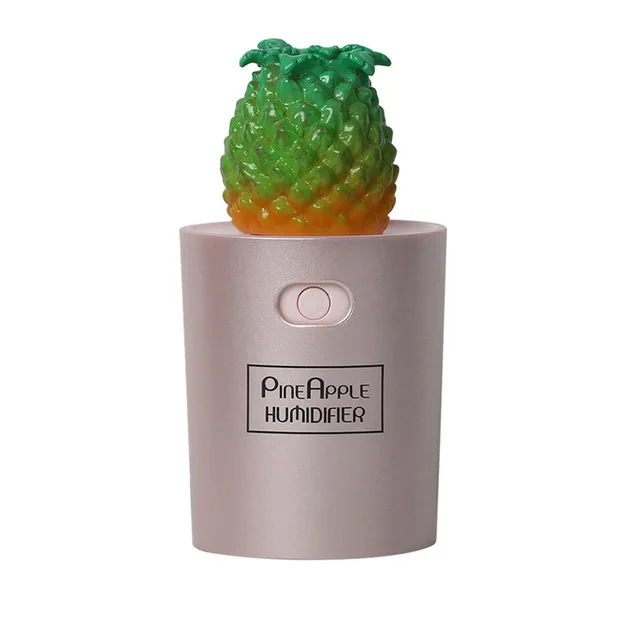 

2019 Fashion Pineapple Air Humidifier Mini USB Portable Car Aromatherapy Mist Maker Large Capacity Small Purification Humidifier