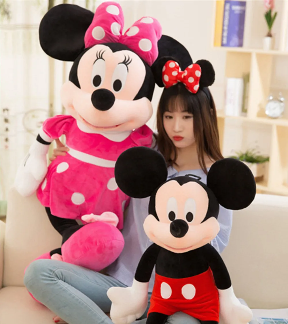 Hot Sale 40-100cm High Quality Stuffed Mickey&Minnie Mouse Plush Toy Dolls Birthday Wedding Gifts For Kids Baby Children