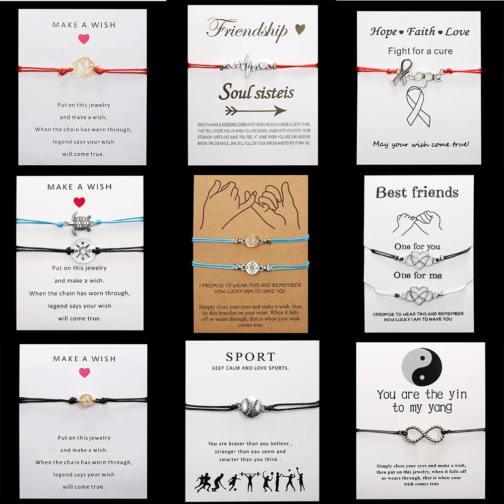 

Sea Turtles Tortoise Charm Bracelets Lotus Infinite Animal Women Men Best Friend Distance Bracelet 2019 Wish Card Jewelry