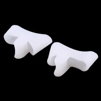 

1 pair Silicone Gel foot fingers Toe Separator thumb valgus protector Bunion adjuster Hallux Valgus Guard feet care
