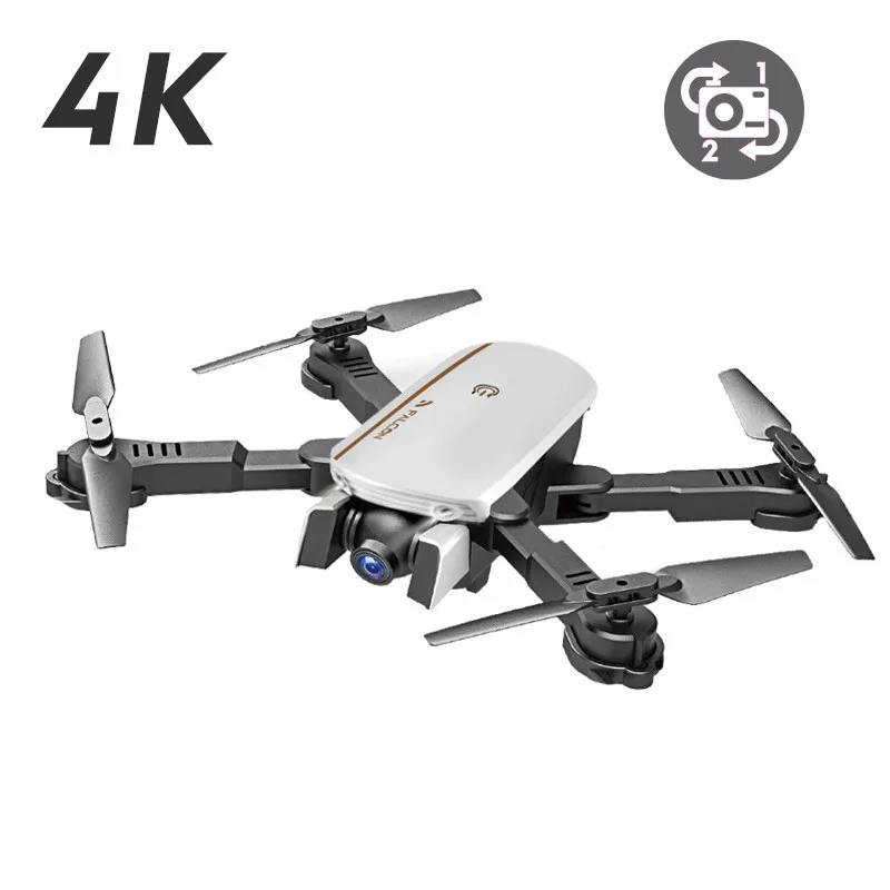 White 4K Portable Высокая четкость профессиональный дальний БПЛА авиационная камера самолет четыре оси дистанционного управления анти-осенний режим детские игрушки - Цвет: White 4K Portable