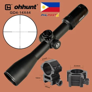 

ohhunt Guardian 4-14X44 SF Tactical Optical Sight Wire Reticle Riflescope with Side Parallax Nitrogen Huting Rifle Scope