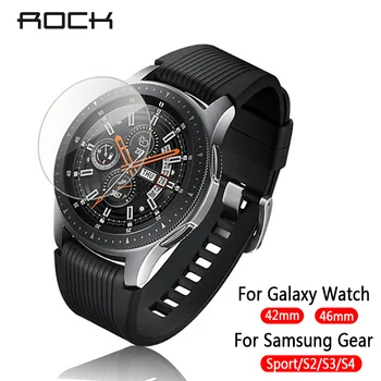 

ROCK For Samsung Galaxy Watch 46mm 42mm Screen Protector 9H 2.5D Protective Tempered Glass For Samsung Gear S4 S3 S2 Sport Film