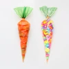 20PCS Kids Birthday Party Decoration Easter Carrot Candy Bag Easter Rabbit Gift Bag Candy Cones Transprant Plastic Bag  ► Photo 3/6