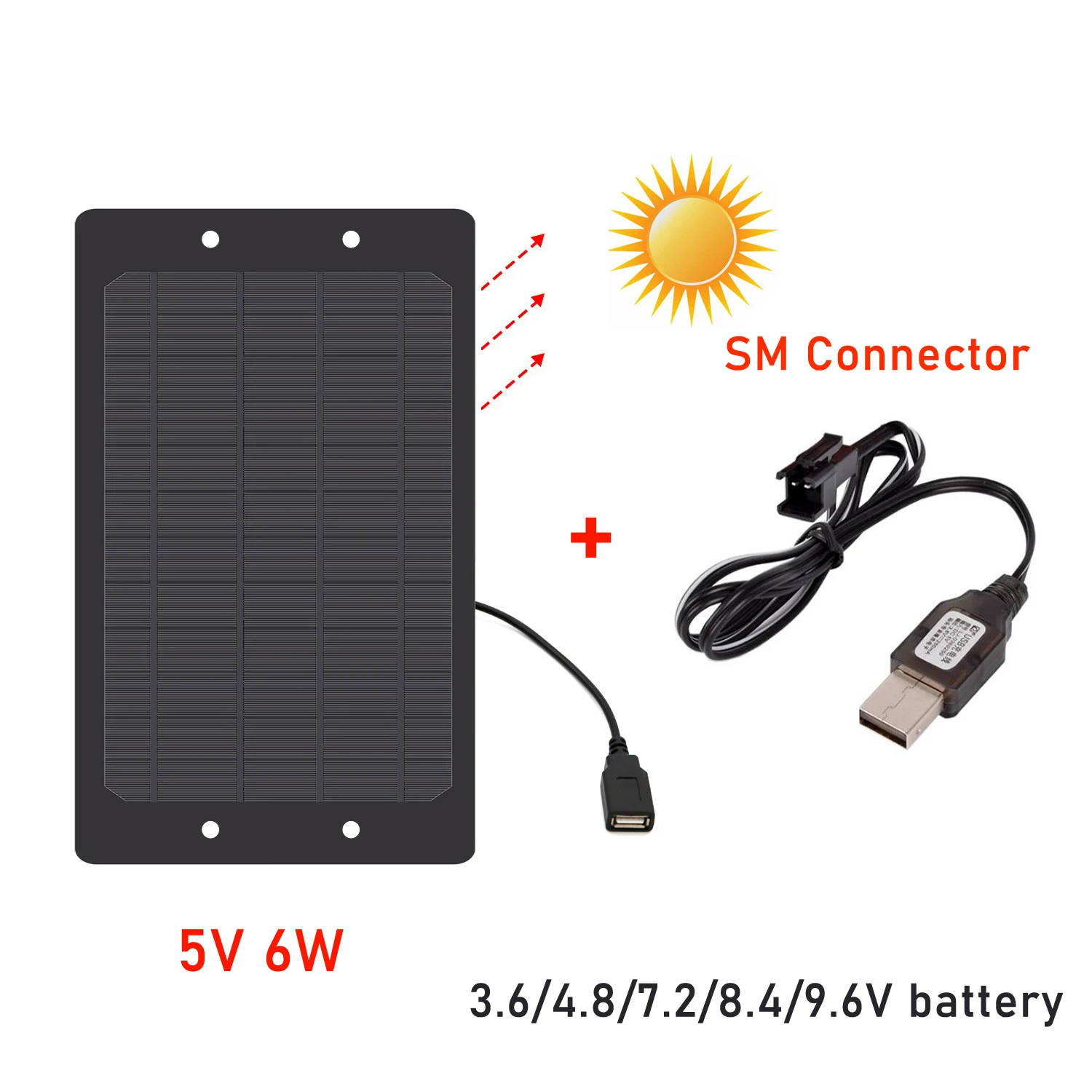 5v 6 ワット 1 2aソーラーパネル 3 6v 4 8v 6v 7 2v 8 4v 9 6vケーブルusbバッテリー充電コントローラni水素 電池パックのおもちゃ車の携帯 Solar Panel Aliexpress