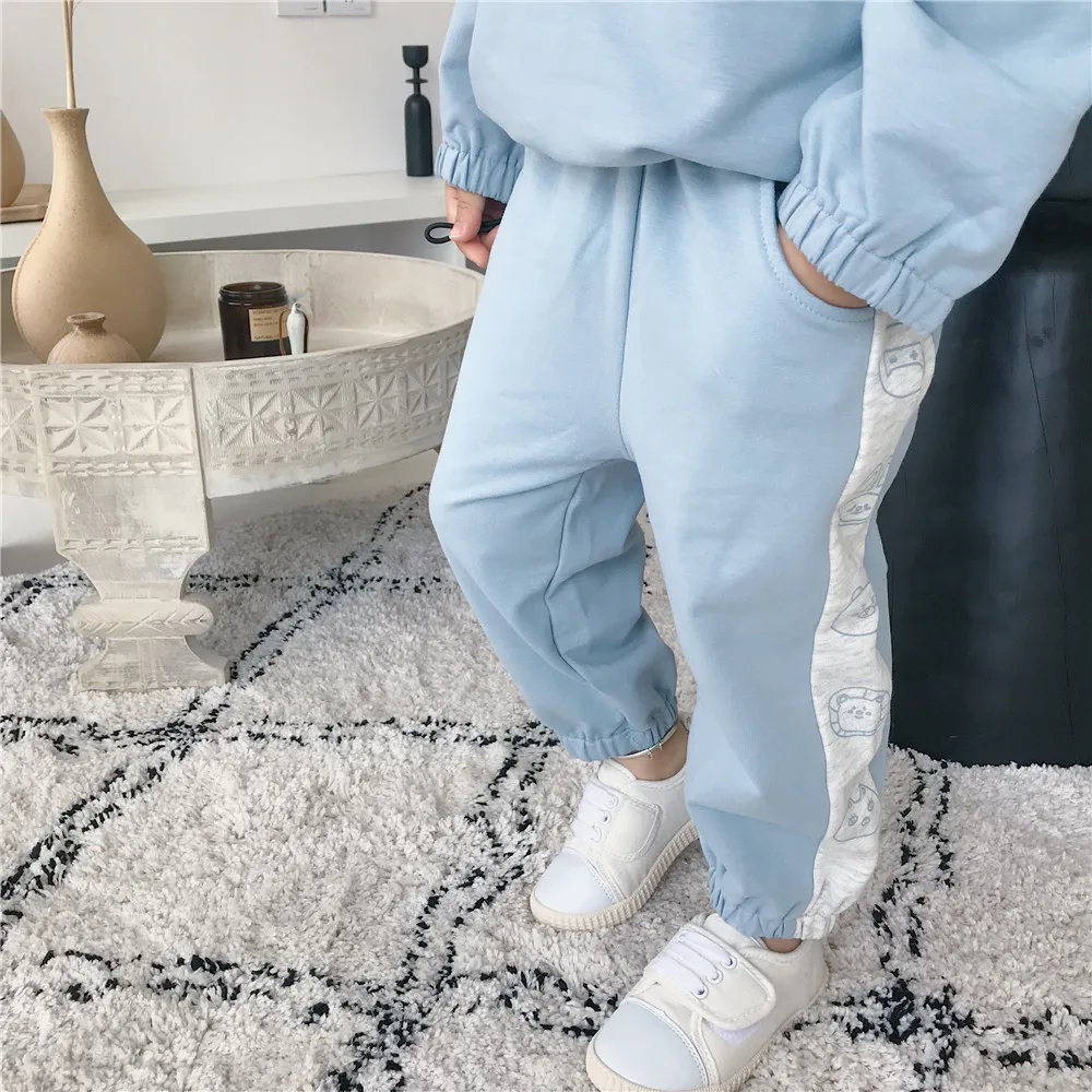 Tonytaobaby/осенне-зимняя одежда; Новая детская одежда; Модный спортивный костюм; одежда для маленьких девочек; детская одежда для мальчиков