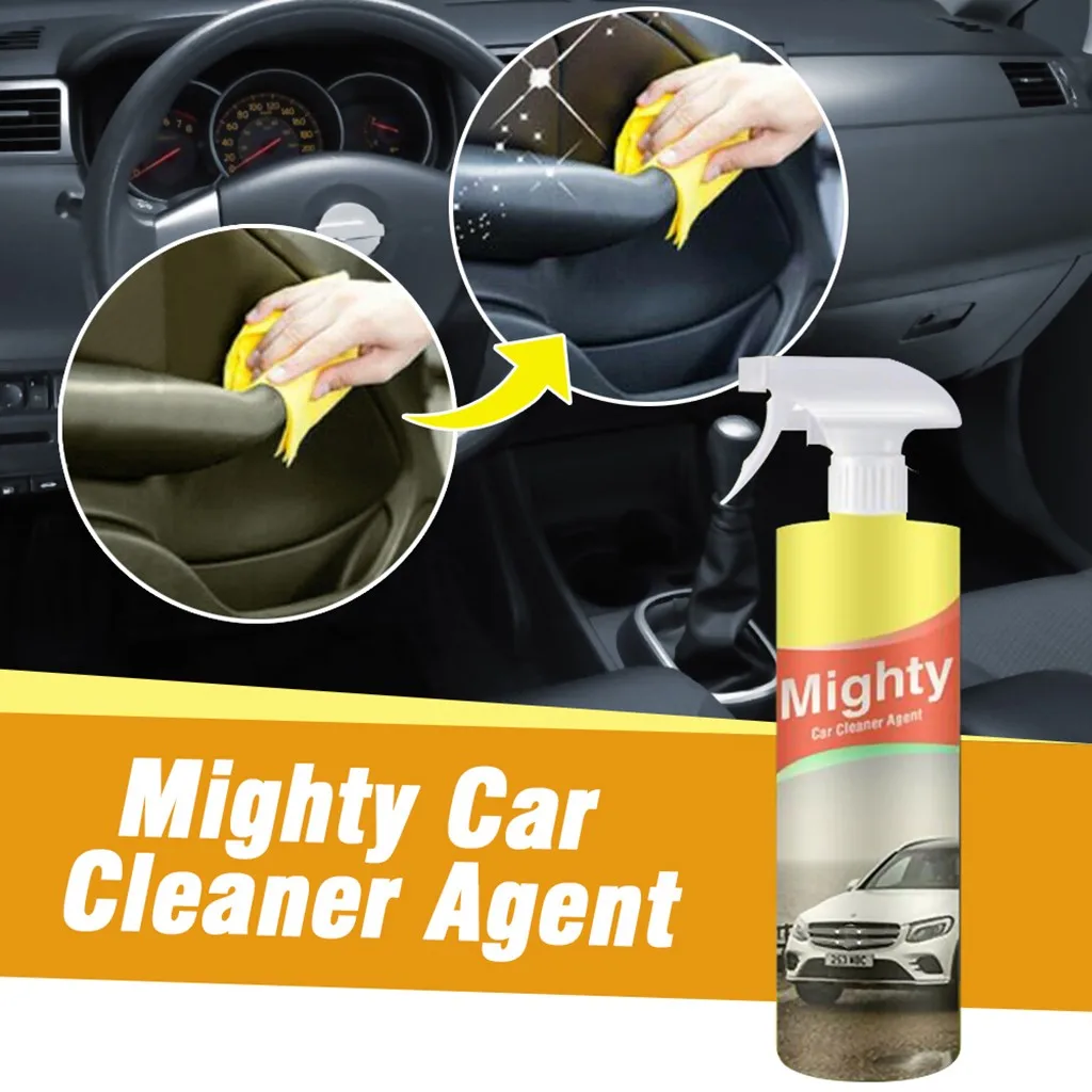 Mighty glass Cleaner, анти-туман, спрей, автомобильный очиститель окон, Windshie, пятен, кожа, ткань, Автомобильный интерьер, пена, чистка, авто - Цвет: C
