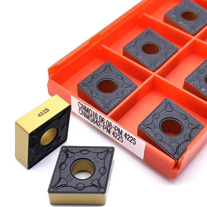 

CNMG160608-PM 4225 CNMG190608-PM 4225 Carbide inserts External Turning Cutting Tools CNC metal Lathe cutter tools CNMG for steel