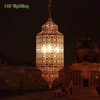 

Vintage Copper LED Pendant Lights Restaurant Bar Hanging lamp Aisle Bedroom Pendant lamp Nordic Lamp E14 Luminaire Suspension