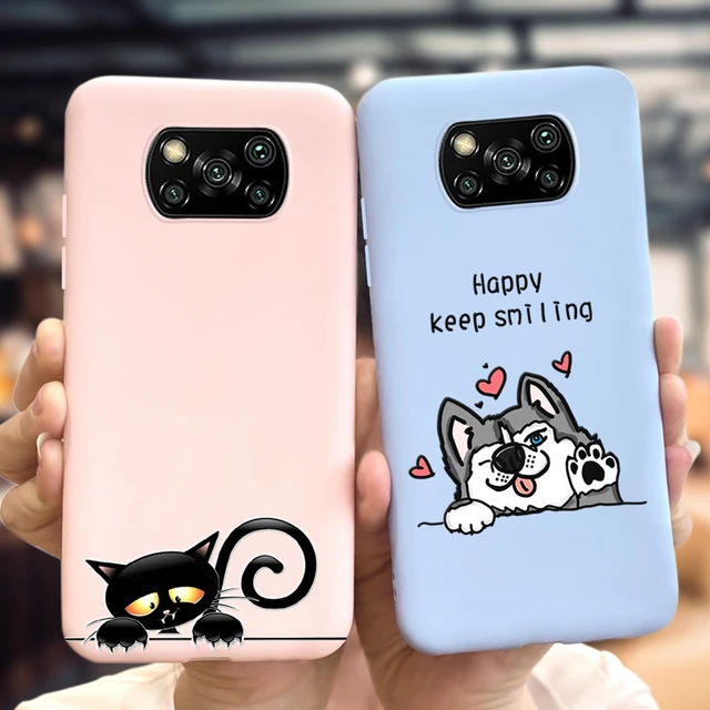 For Xiaomi POCO X3 Case poco X3 NFC Silicone TPU Clea Fashion Painted Soft  Phone Case