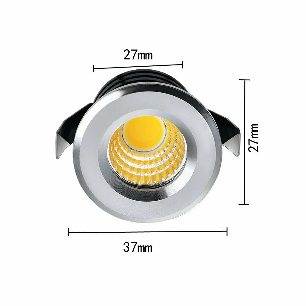 Home Living Room silver/white/blackbody 3W COB mini led down light