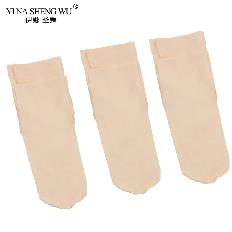 3Pairs Nude 80D/90D детские колготки для балета для девочек нейлоновые леггинсы для детей и взрослых Балетные колготки-пачки для гимнастики и танцев, 3 пары, 2 пары, 1 пара - Цвет: 3Pairs Nude